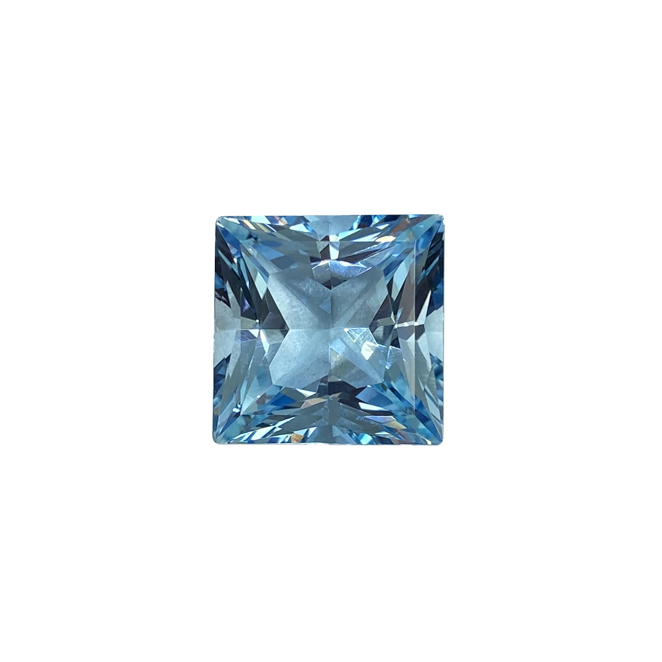 21.71ct Princess Cut AAA Color Aquamarine