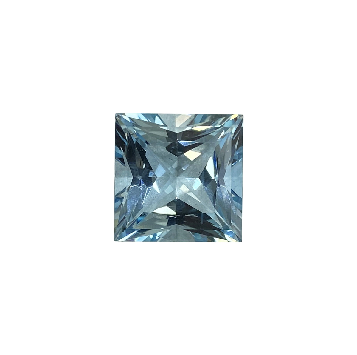 13.75ct Princess Cut AA Color Aquamarine