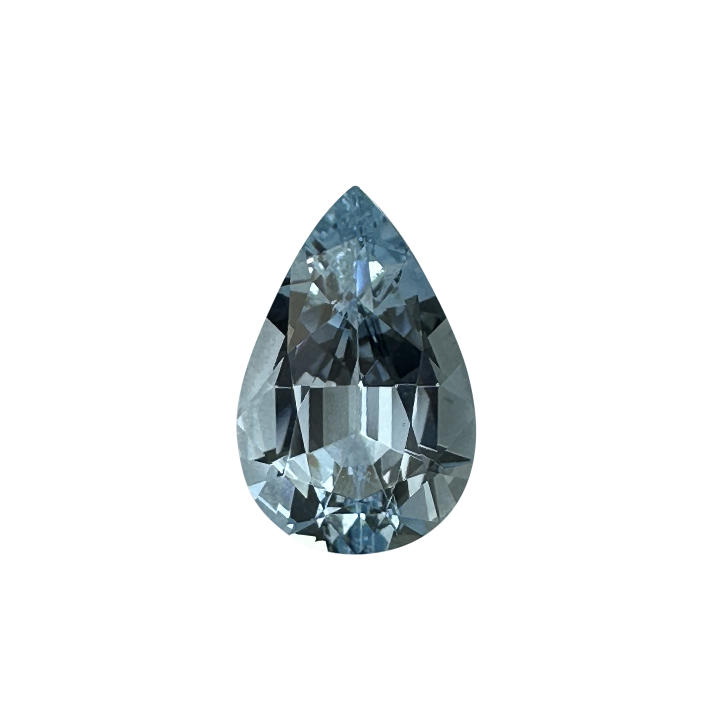 3.74ct Pear Shape A Color Aquamarine