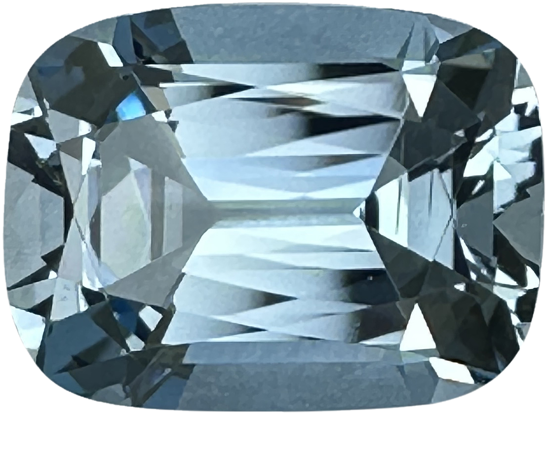 3.78ct Cushion A Color Aquamarine