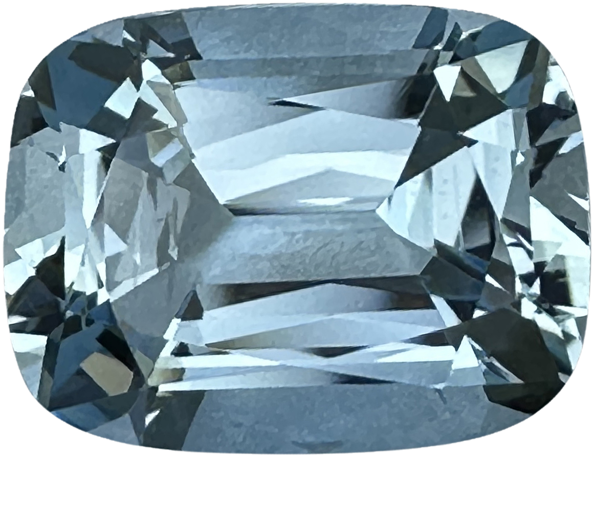 3.78ct Cushion A Color Aquamarine