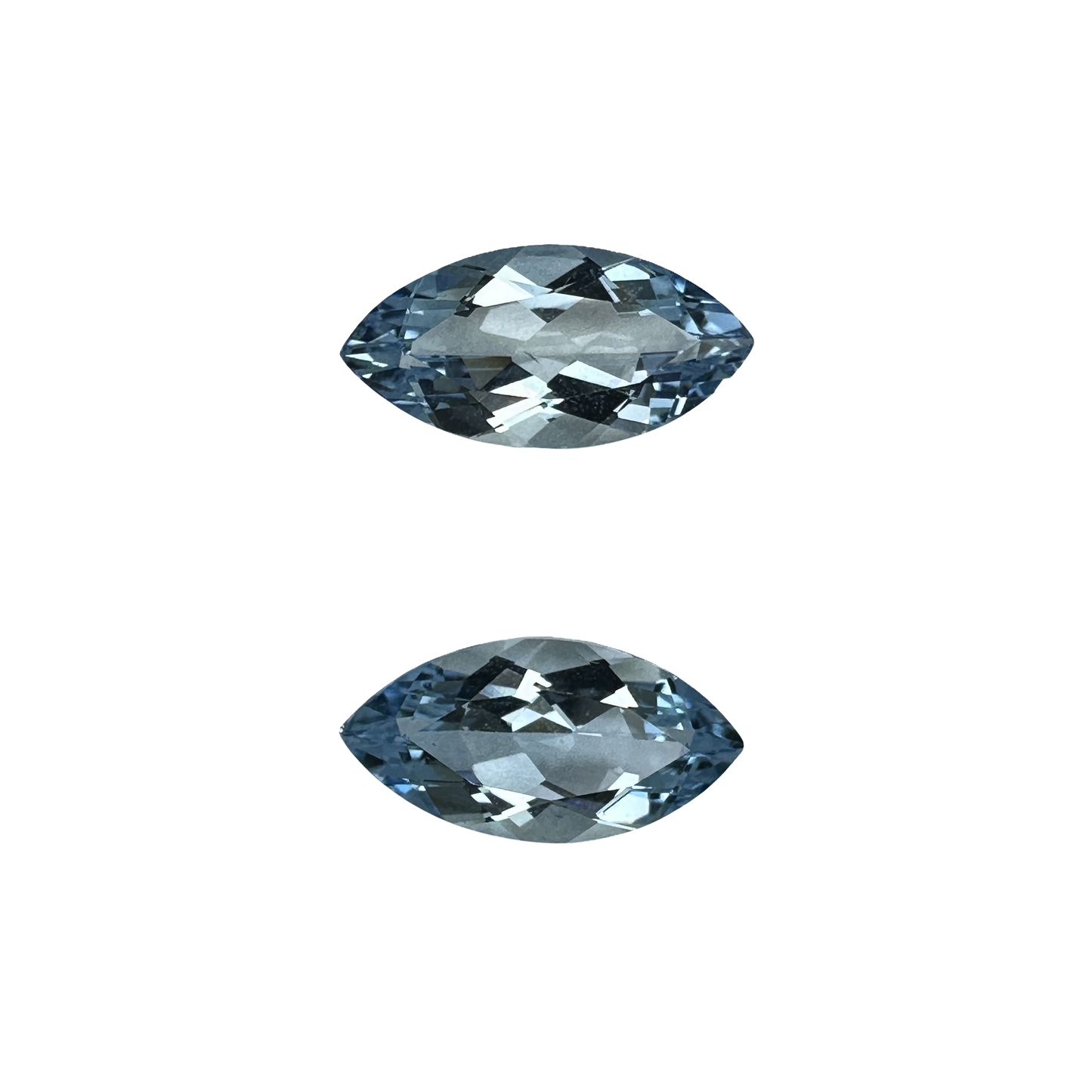 14x7mm Marquise AA Color Aquamarine Pair