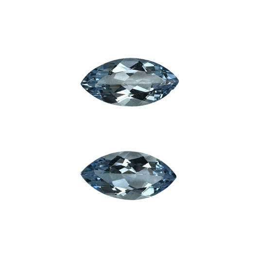 14x7mm Marquise AA Color Aquamarine Pair