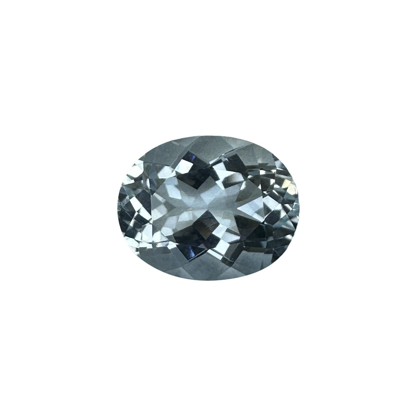 10.2x8.1mm Oval AA Color Aquamarine