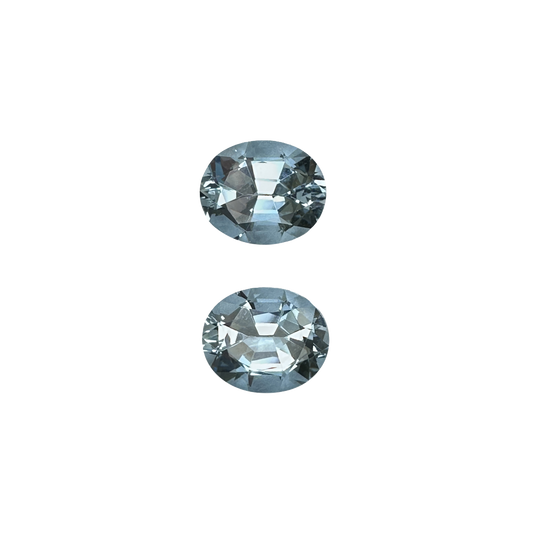 12x10mm Oval AA Color Aquamarine Pair