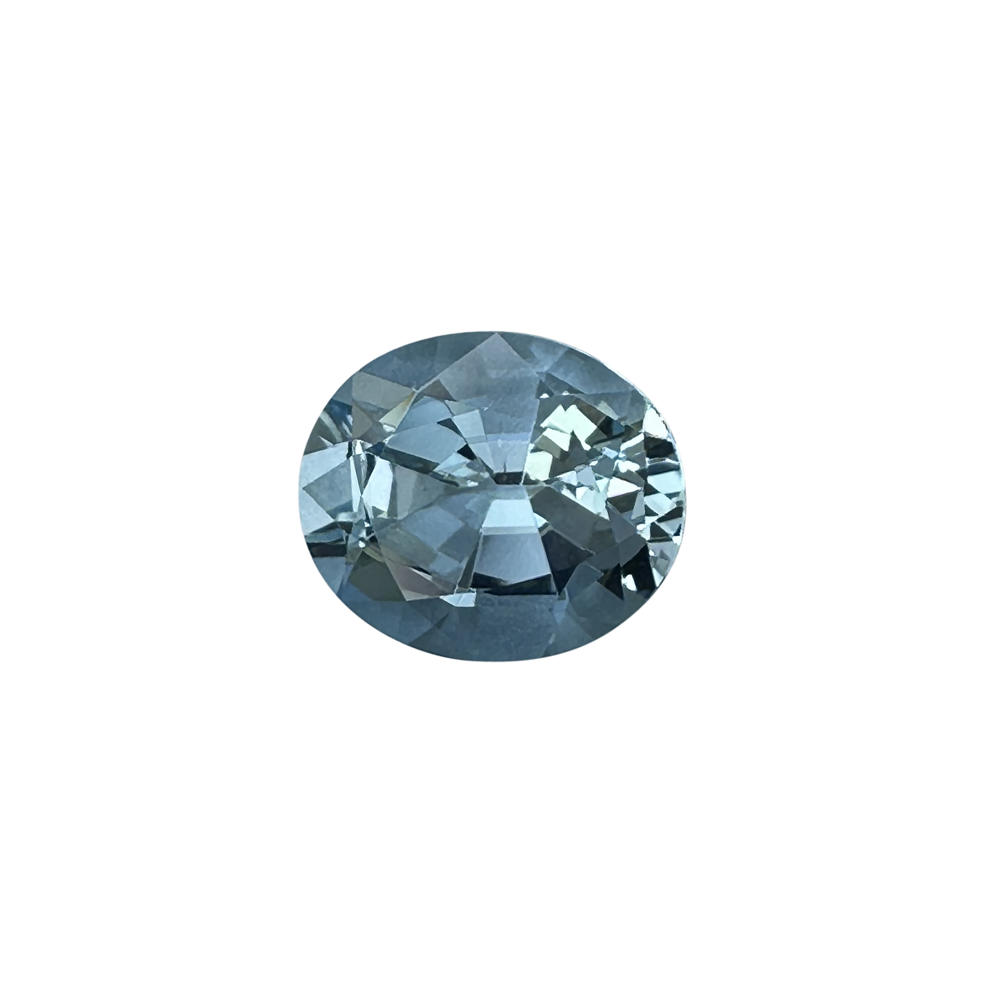 12x10mm Oval AA+ Color Aquamarine