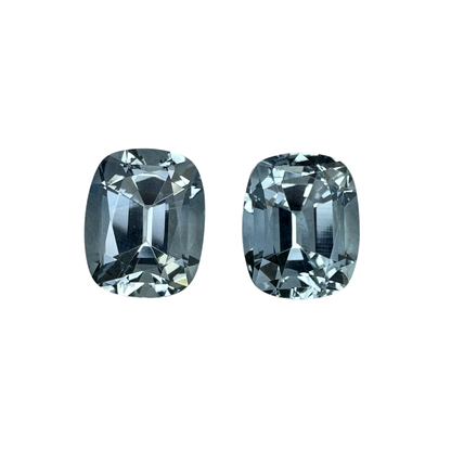 10x8mm Cushion Very Light Aquamarine Pair