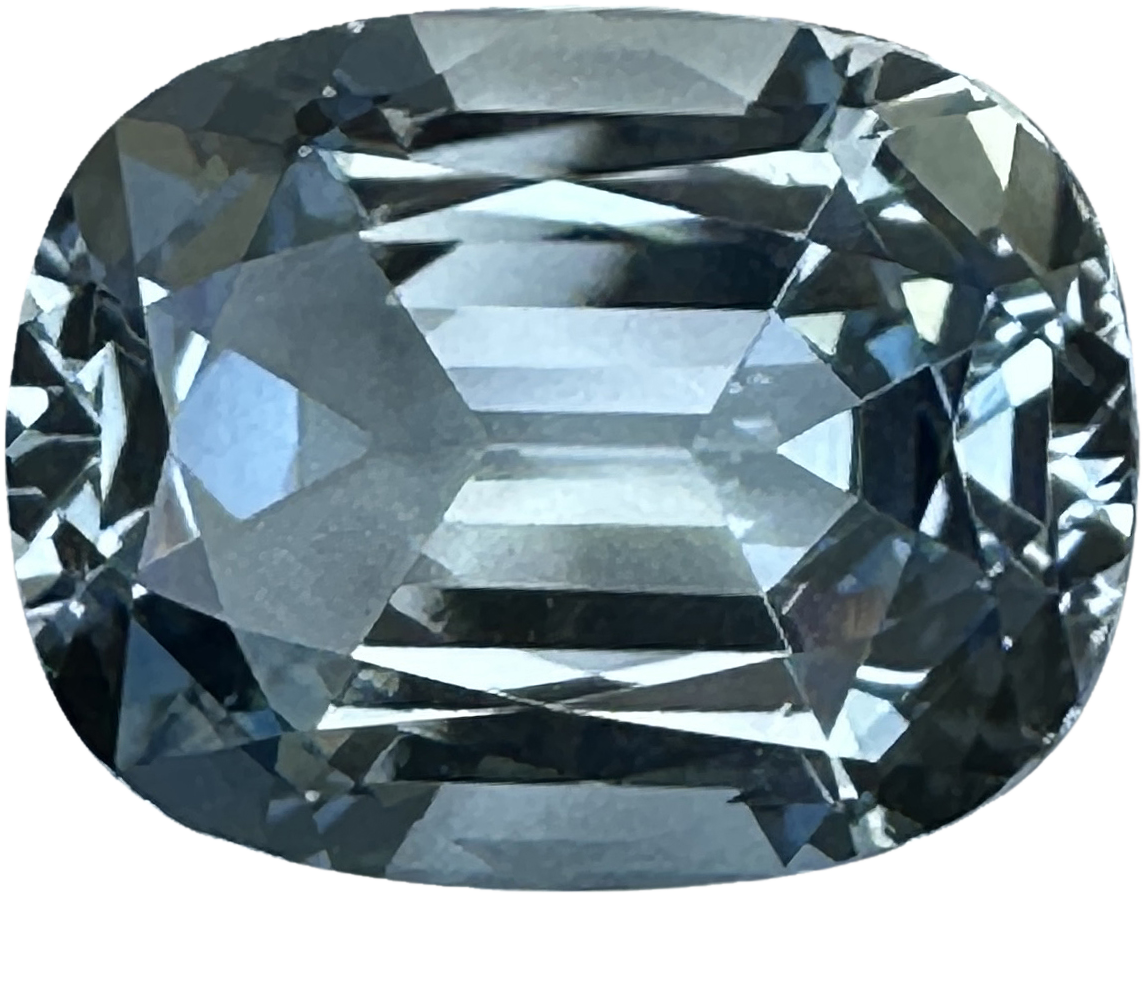 5.95ct Cushion Very Light Aquamarine