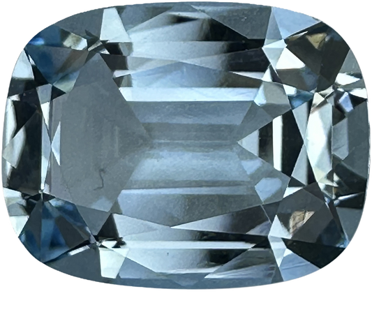 4.66ct Cushion Very Light Aquamarine