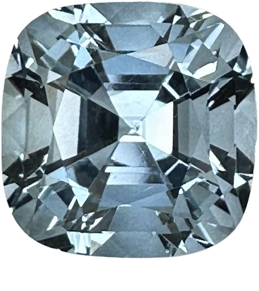 11mm Cushion AA Aquamarine