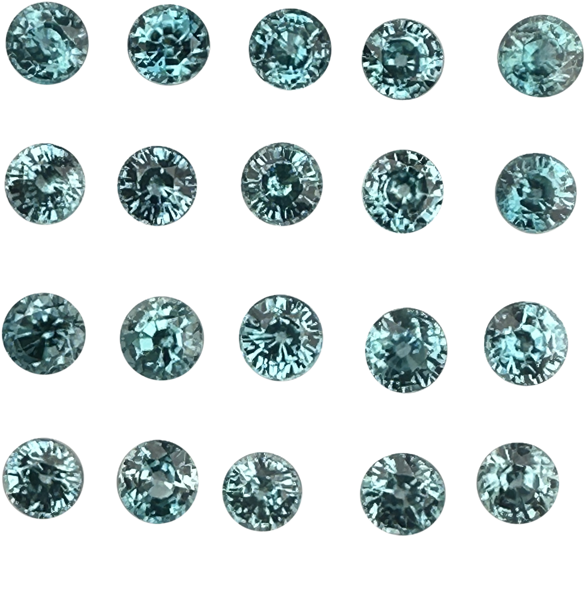5mm Round Medium Blue Blue Zircon