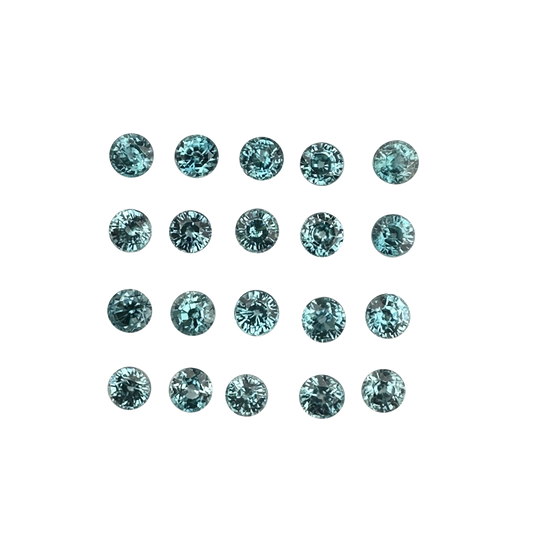 5mm Round Medium Blue Blue Zircon
