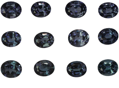 5.5x4.5mm Oval Deep Color Color Change Garnet
