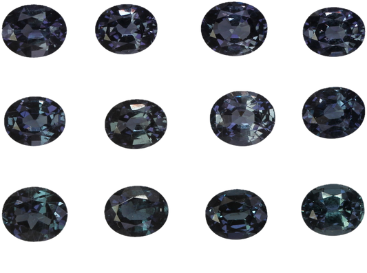 5.5x4.5mm Oval Deep Color Color Change Garnet