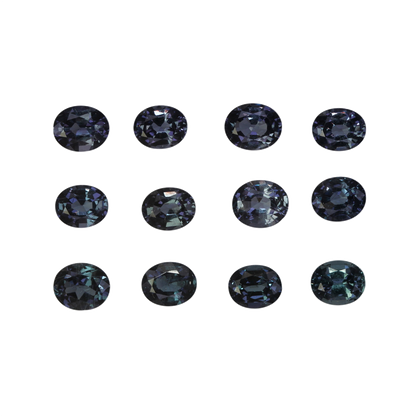 5.5x4.5mm Oval Deep Color Color Change Garnet