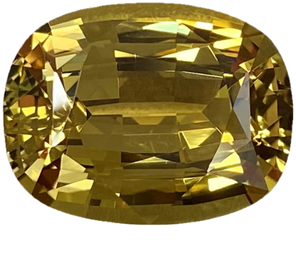 9.64ct Cushion Yellow-Green Crysoberyl