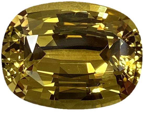 9.64ct Cushion Yellow-Green Crysoberyl