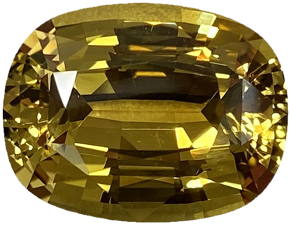 9.64ct Cushion Yellow-Green Crysoberyl