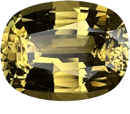 9.64ct Cushion Yellow-Green Crysoberyl