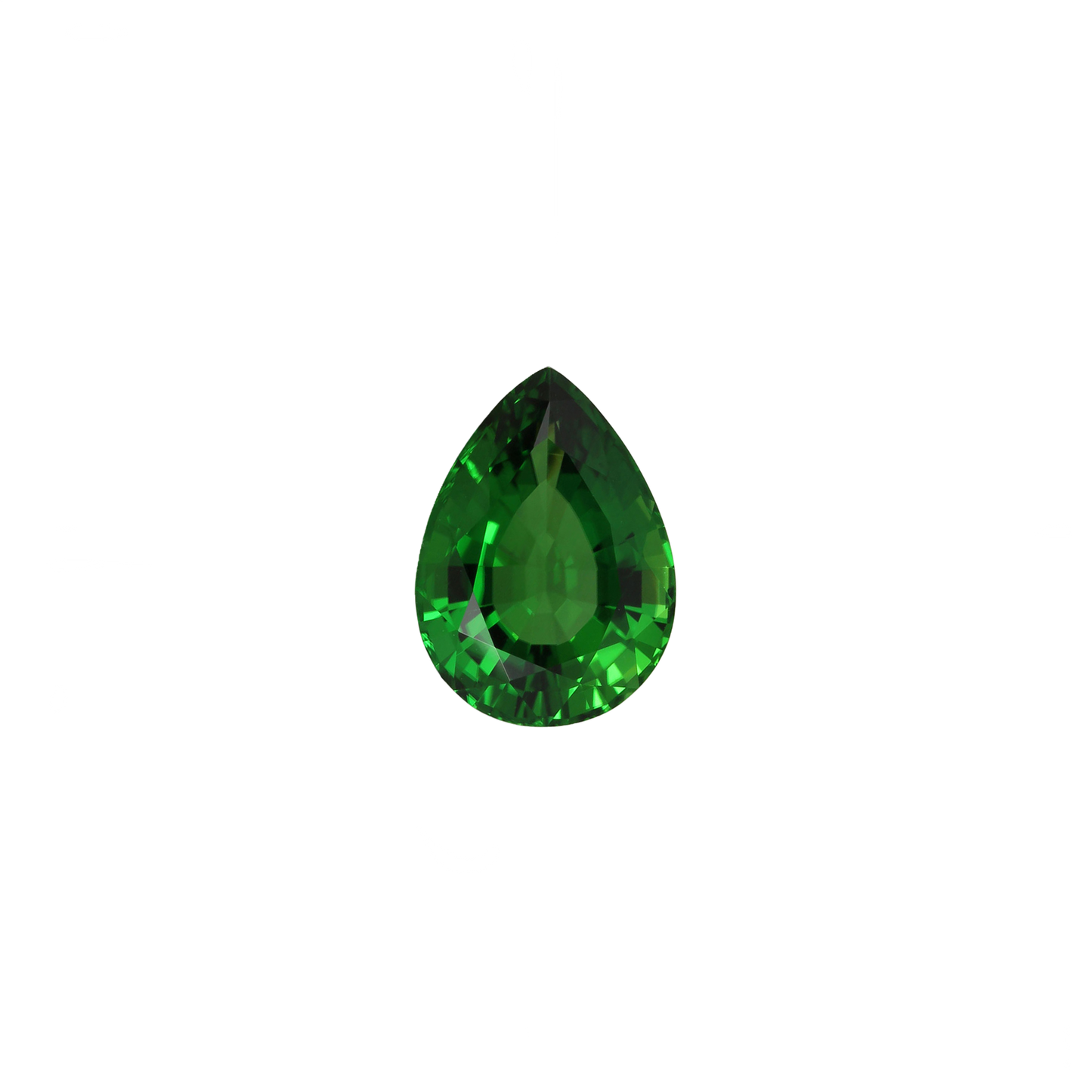 4.04ct Pear Shape Fine Green Chrome Tourmaline