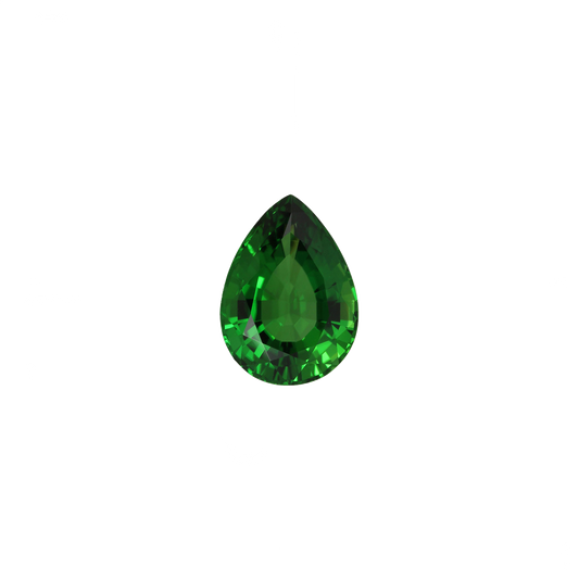 4.04ct Pear Shape Fine Green Chrome Tourmaline