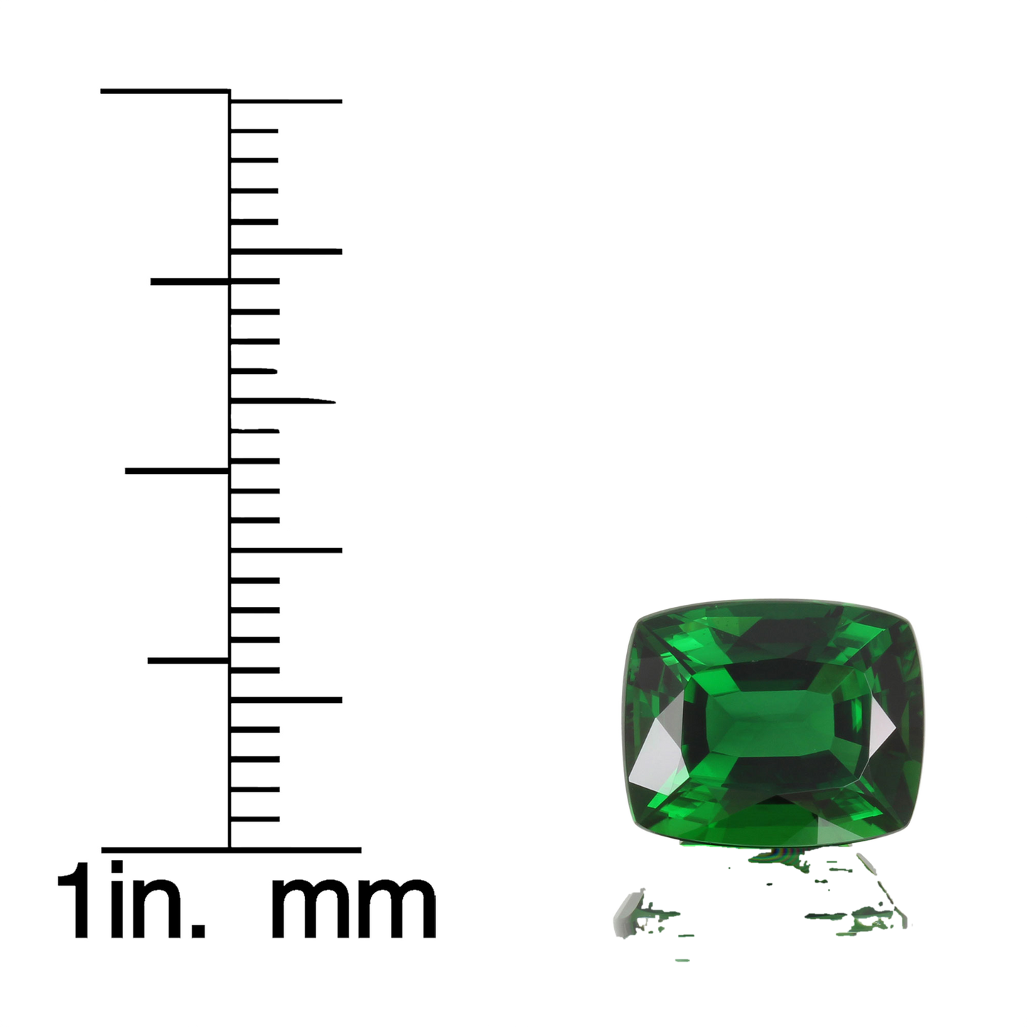 3.73ct Cushion Fine Deep Green Chrome Tourmaline