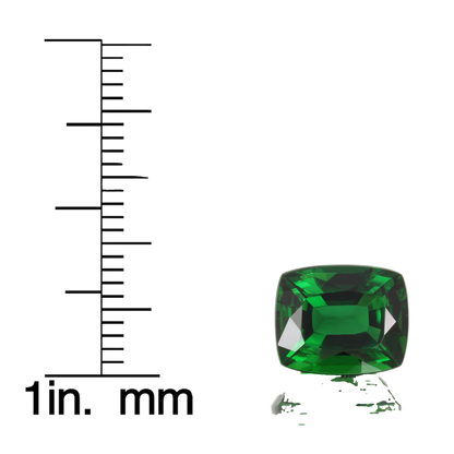 3.73ct Cushion Fine Deep Green Chrome Tourmaline