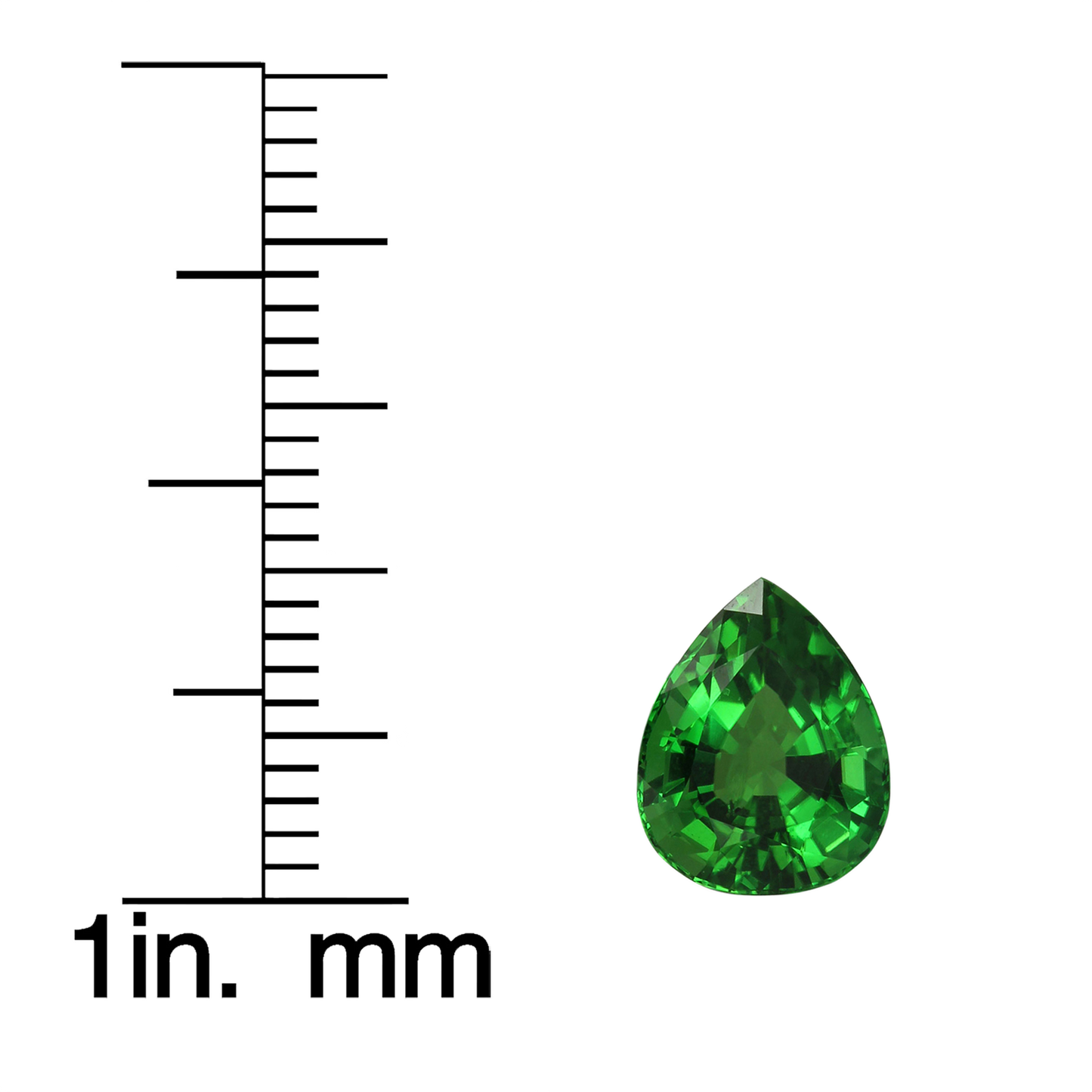 2.59ct Pear Shape Fine Green Chrome Tourmaline