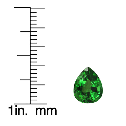 2.59ct Pear Shape Fine Green Chrome Tourmaline
