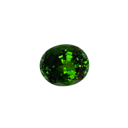 7.37ct Oval Bright Yellowish Green Chrome Tourmaline