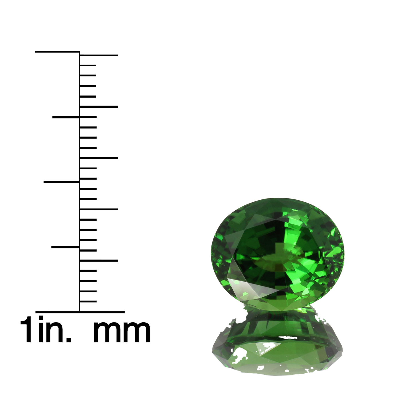 7.37ct Oval Bright Yellowish Green Chrome Tourmaline