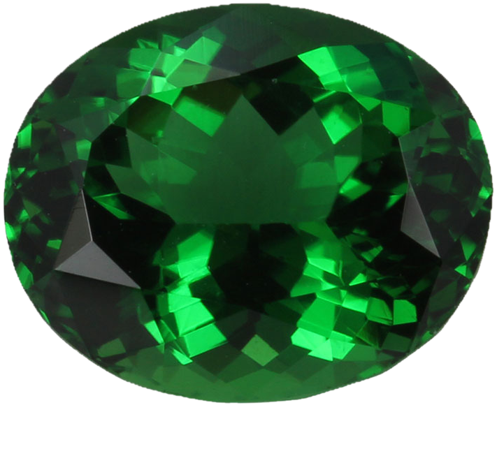10.7x8.9mm Oval Chrome Tourmaline