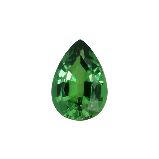 1.36ct Pear Shape Medium Green Chrome Tourmaline