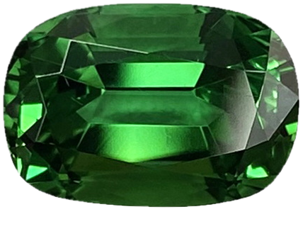 4ct Cushion Fine Green Chrome Tourmaline