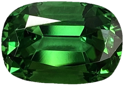 4ct Cushion Fine Green Chrome Tourmaline