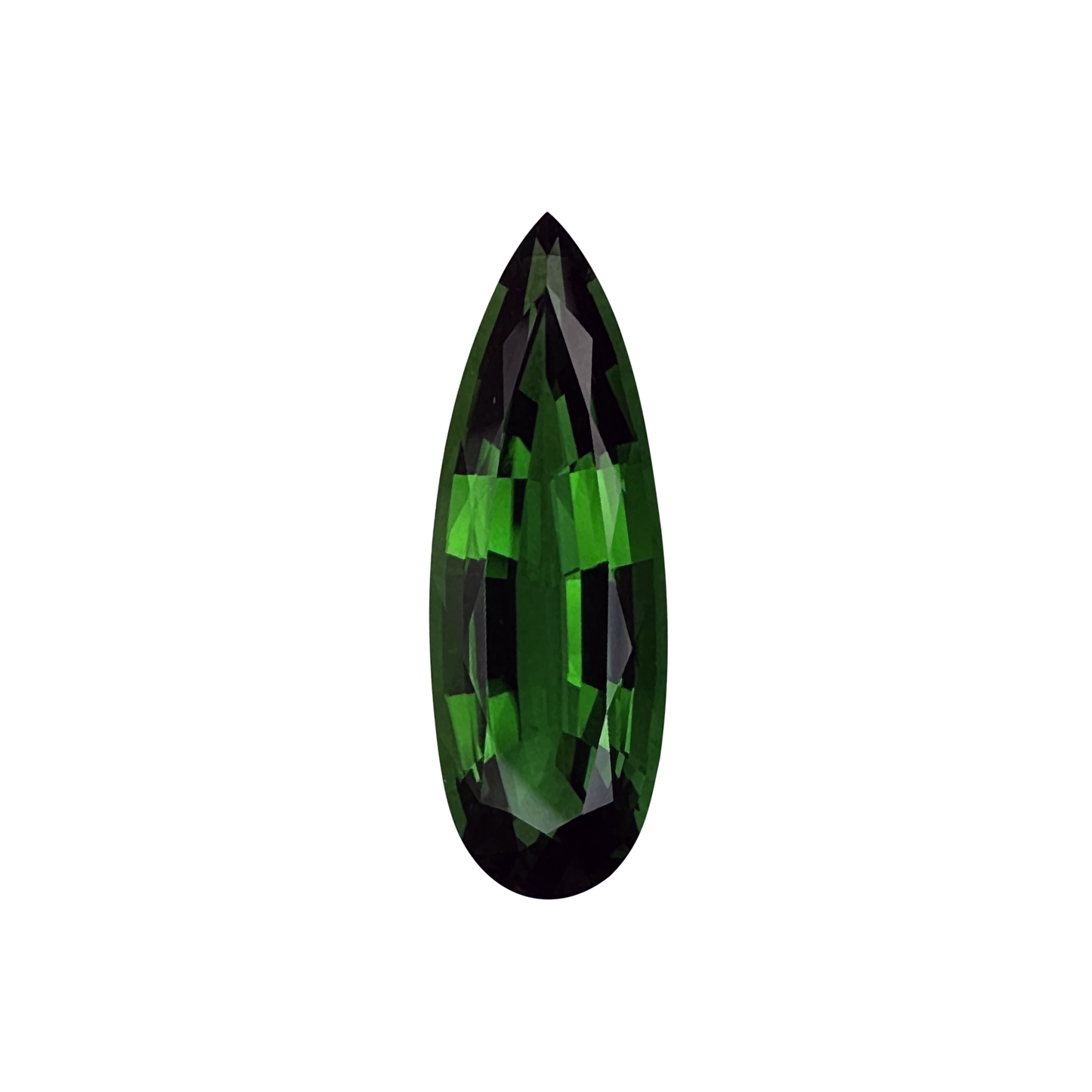 8.01ct Pear Shape Gem Quality - Fine Intense Green Chrome Tourmaline
