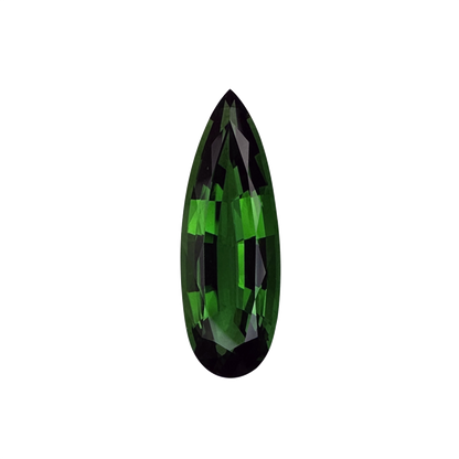 8.01ct Pear Shape Gem Quality - Fine Intense Green Chrome Tourmaline
