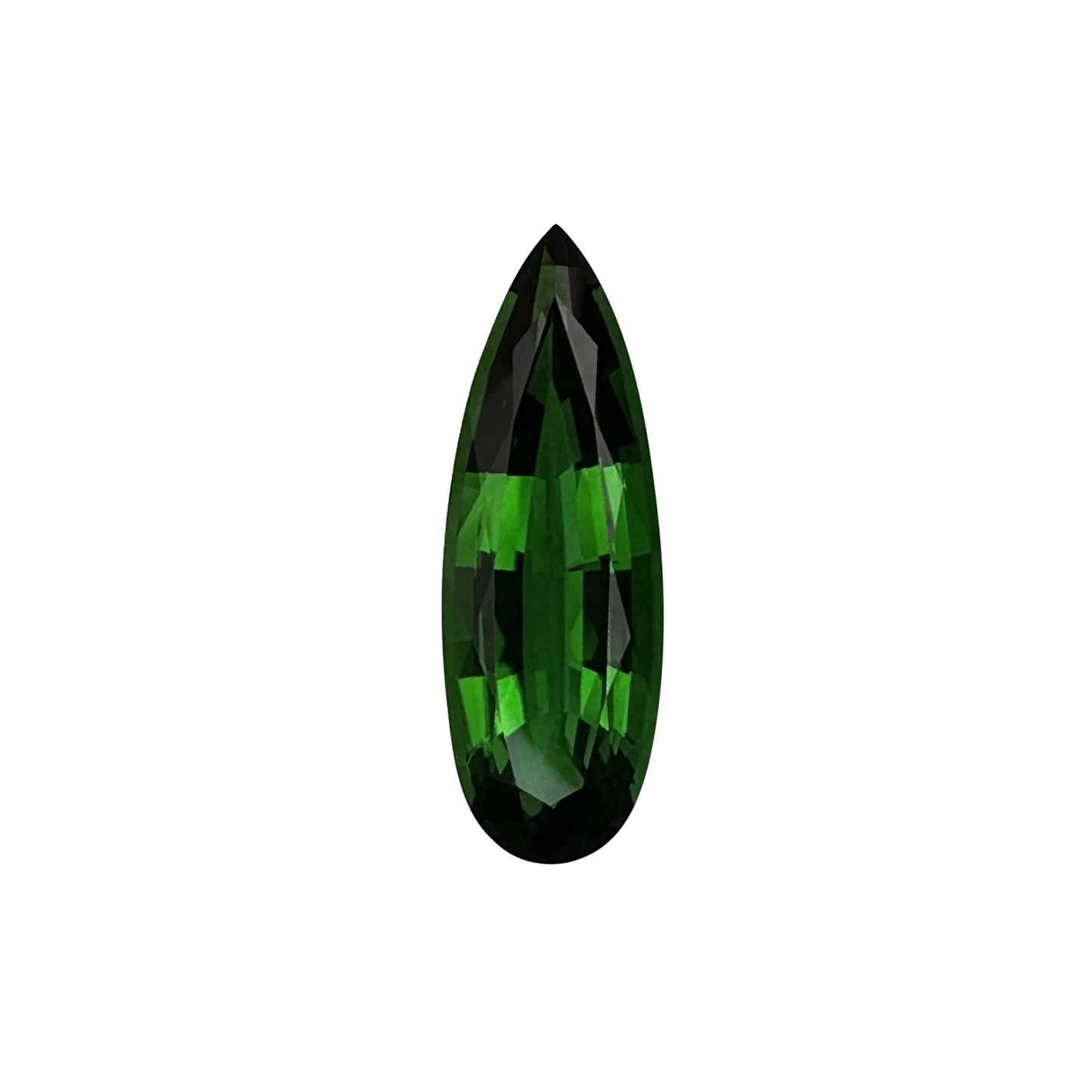 8.01ct Pear Shape Gem Quality - Fine Intense Green Chrome Tourmaline
