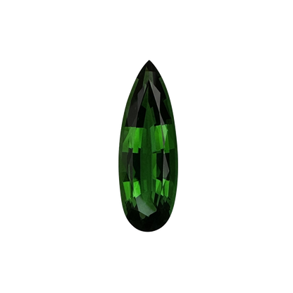 8.01ct Pear Shape Gem Quality - Fine Intense Green Chrome Tourmaline