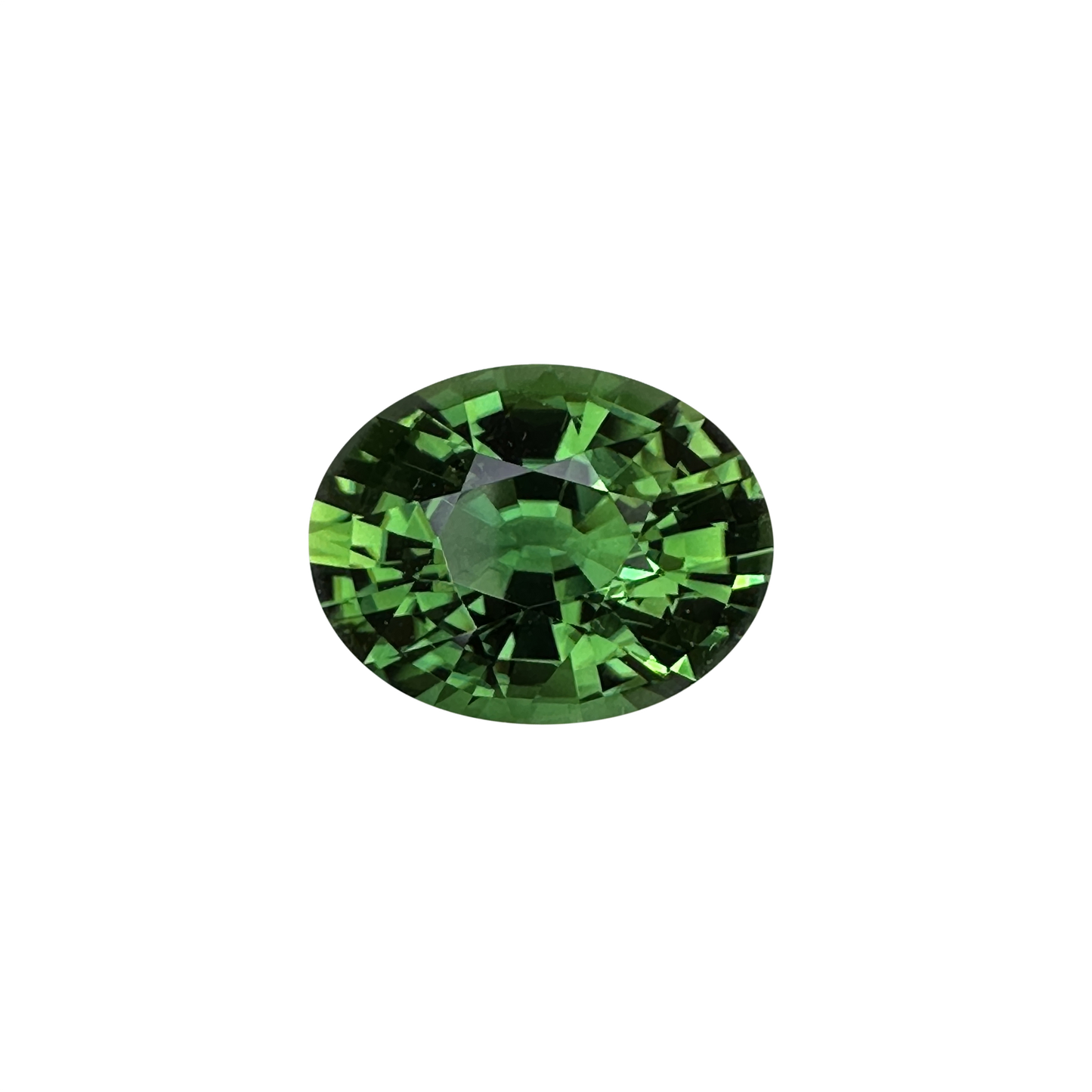7.35ct Oval Medium Green Chrome Tourmaline