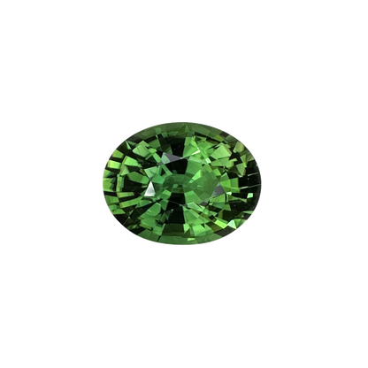 7.35ct Oval Medium Green Chrome Tourmaline