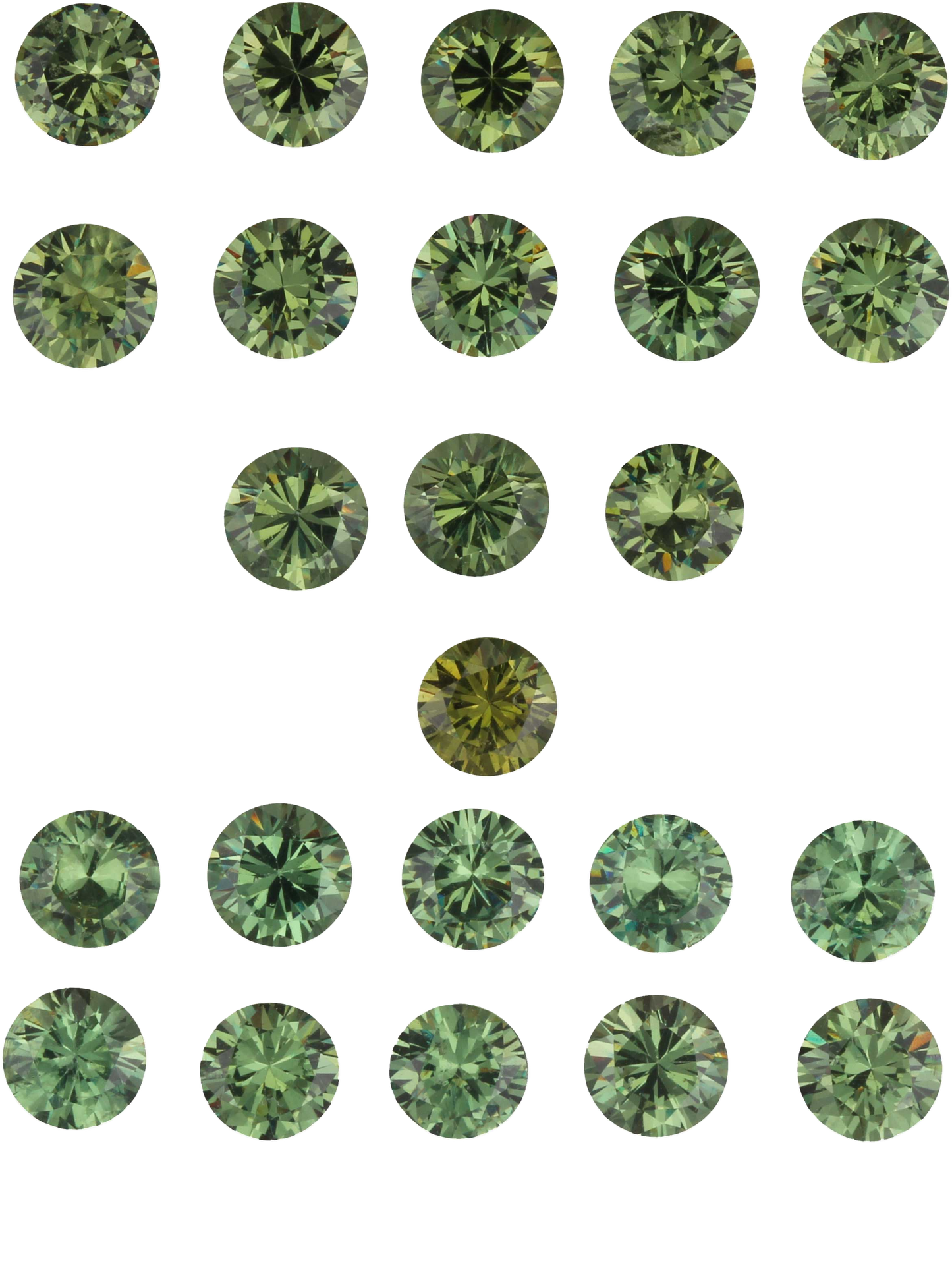 4.8-5.1 mm Demantoid Garnet