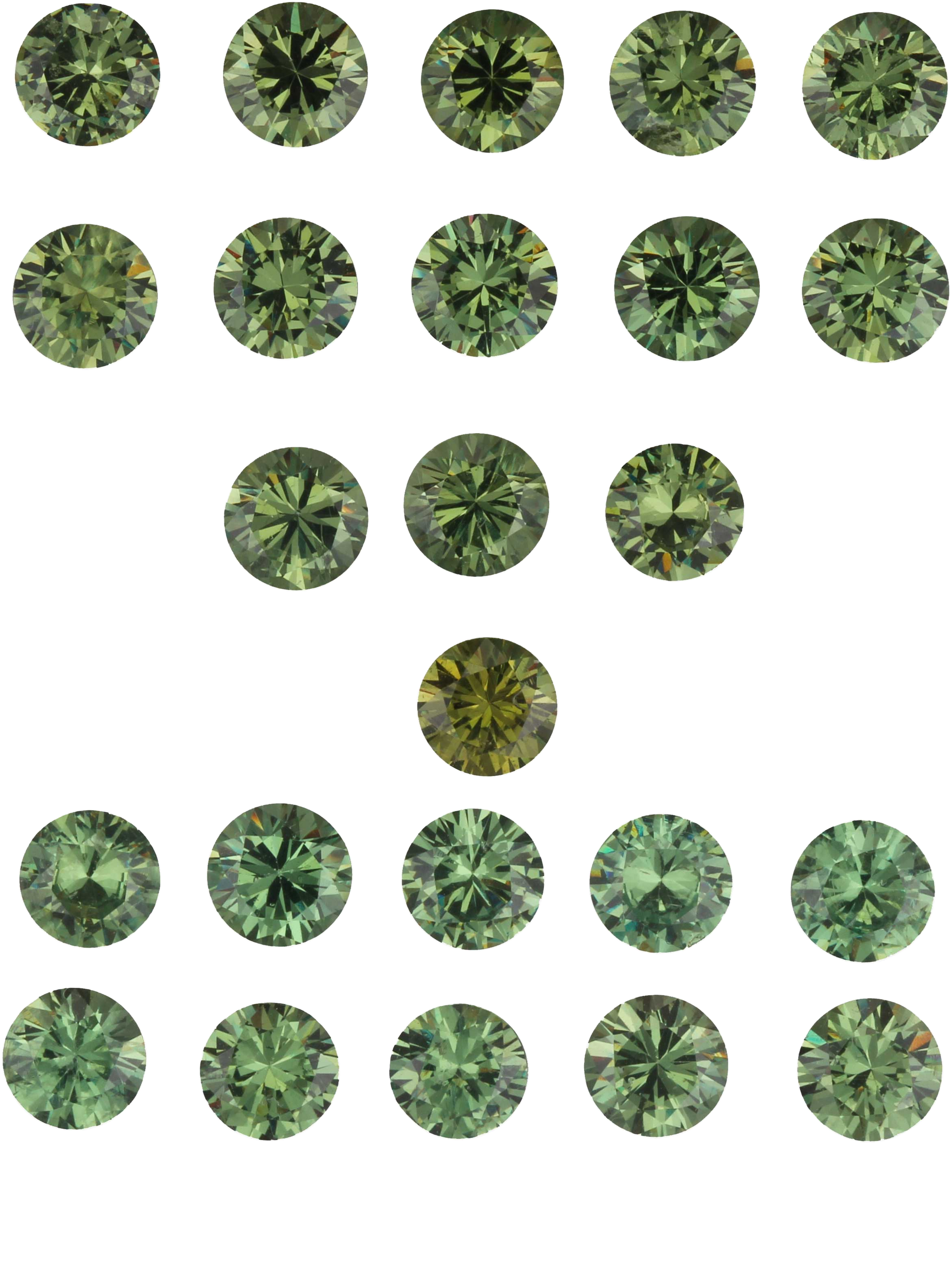 4.8-5.1 mm Demantoid Garnet