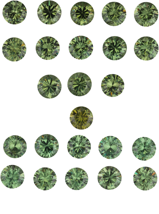 4.8-5.1 mm Demantoid Garnet