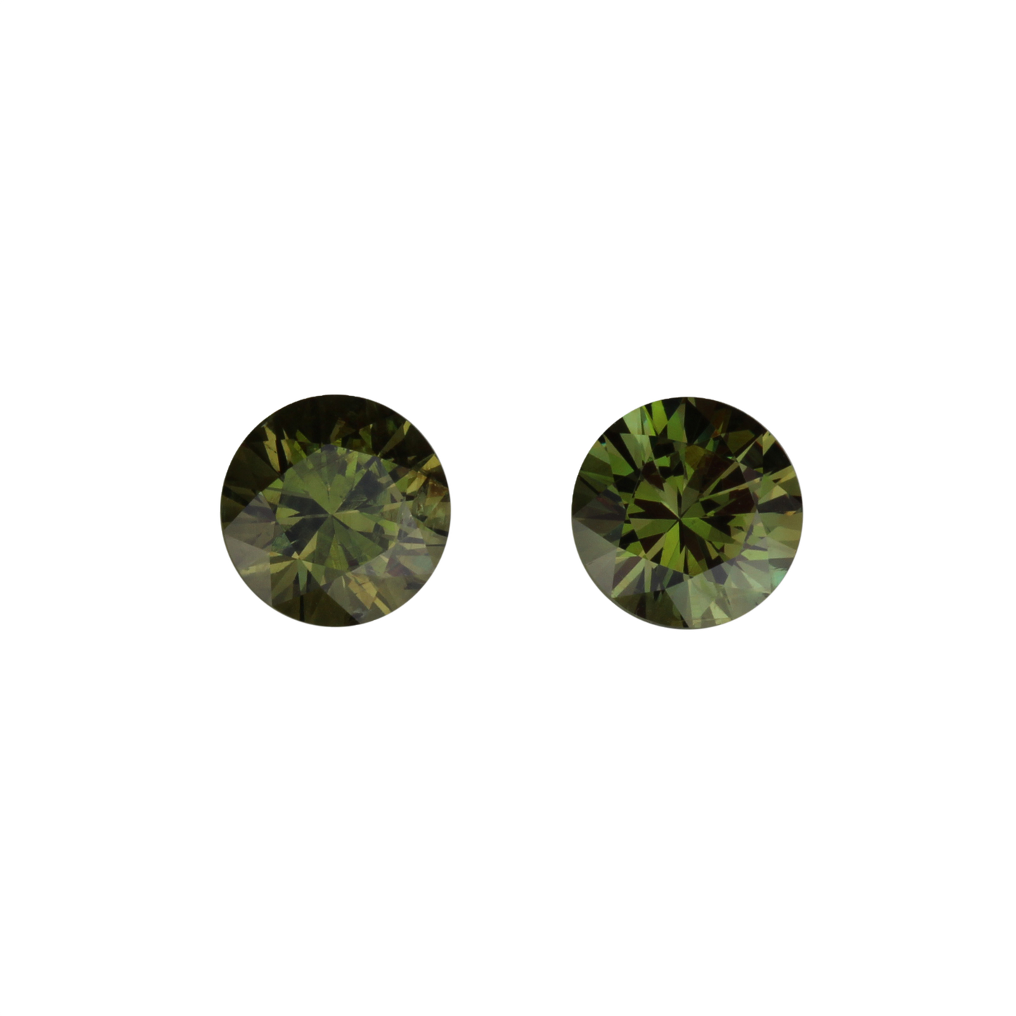 7mm Round Demantoid Pair