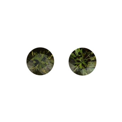 7mm Round Demantoid Pair