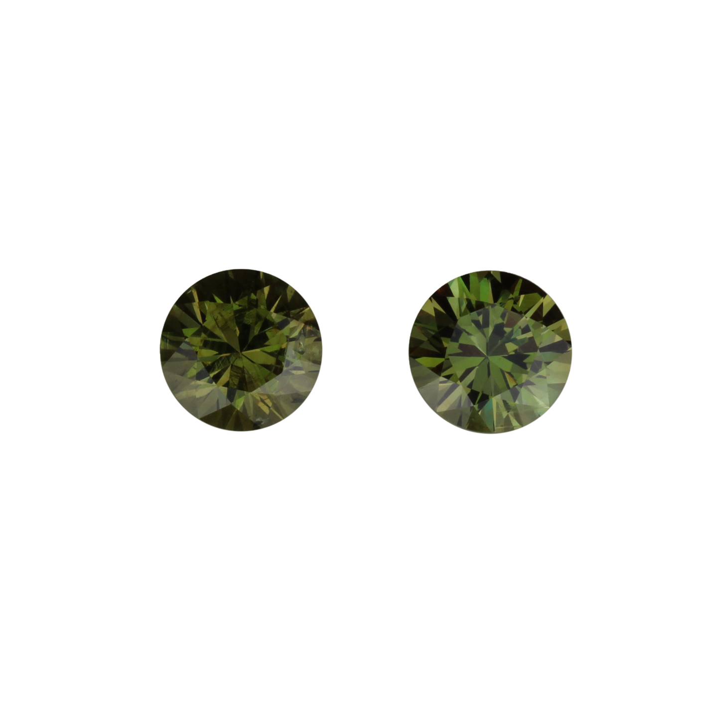 7mm Round Demantoid Pair