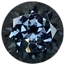 6.8mm Round Deep Grey Spinel