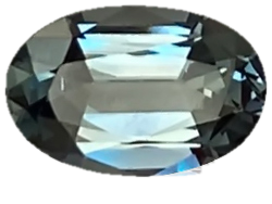 8.6x5.7mm Oval Medium Grey Spinel