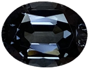8.6x6.6mm Oval Deep Grey Spinel